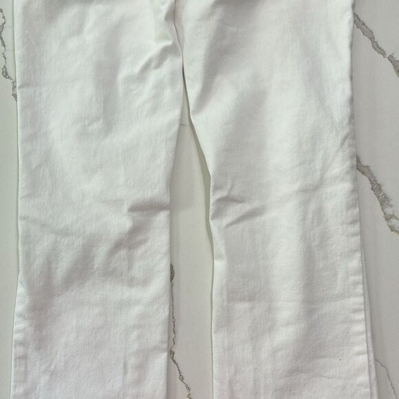 Allen B. Schwartz | Women’s White Stretch Distressed Denim Skinny Jeans Size 10 - Picture 10 of 16